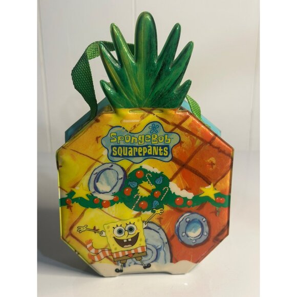 SpongeBob SquarePants Pineapple  Container Holiday Christmas Edition Storage Box - Picture 1 of 8